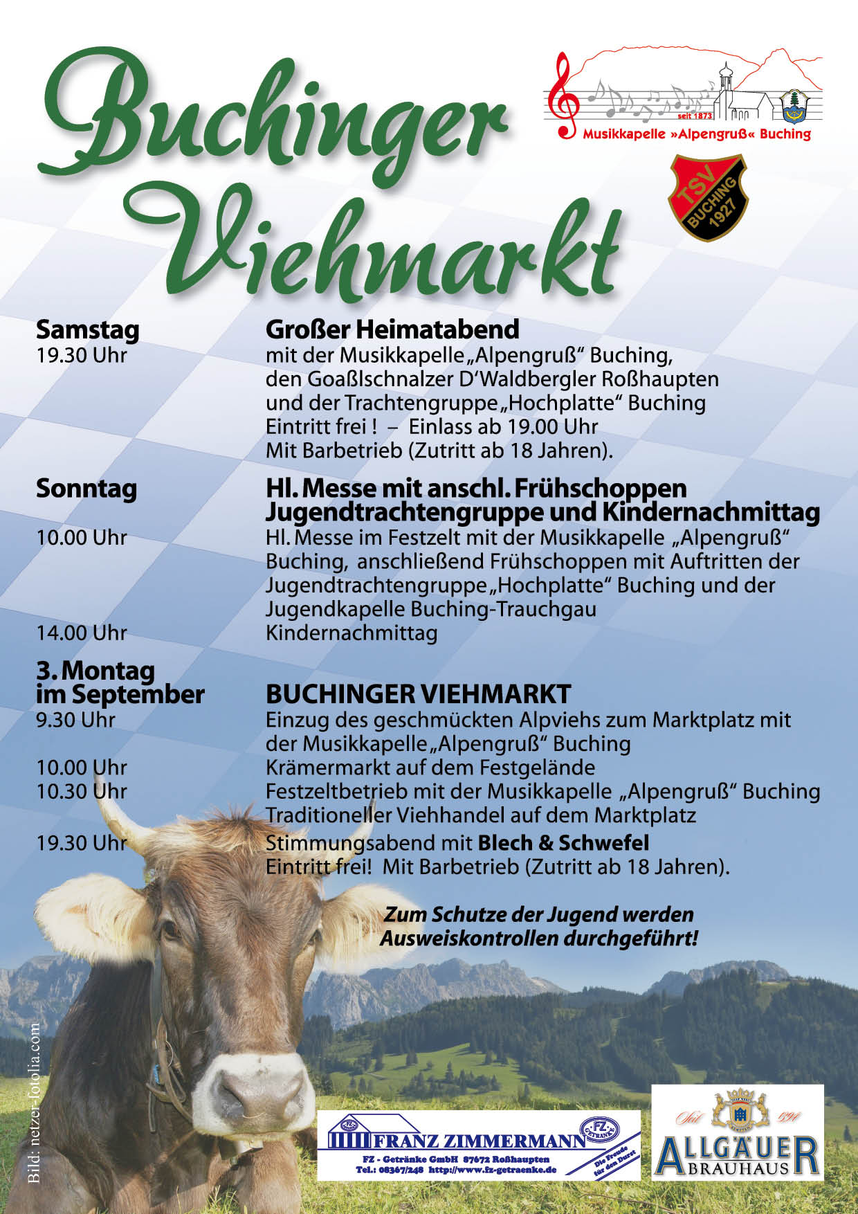 Plakat Buchinger Viehmarkt